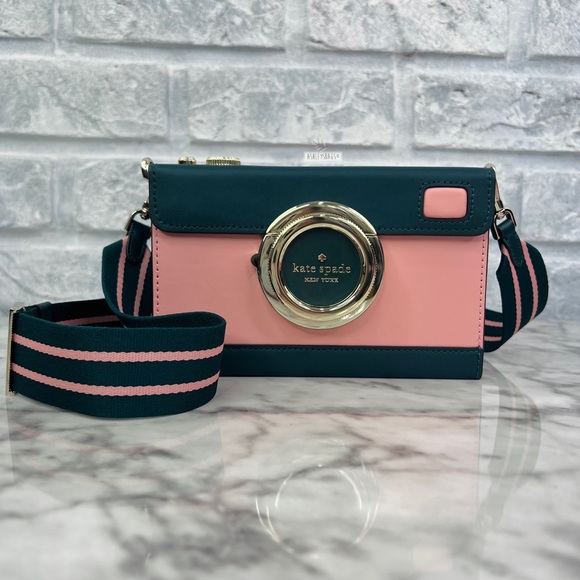 kate spade Handbags - Kate Spade Oh Snap Camera Crossbody In Donut Pink Multi